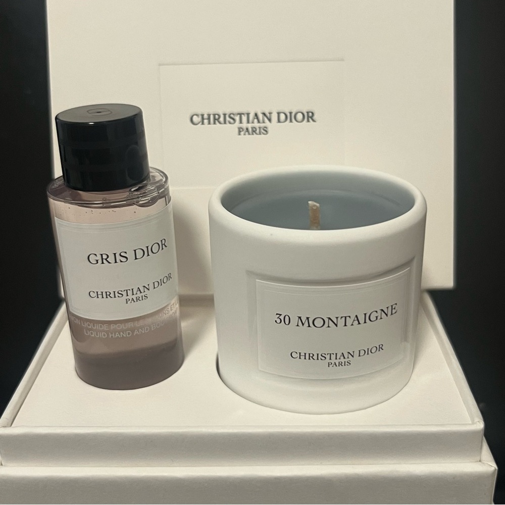 DIOR Gris Candle Fragrance Mini Gift Set Holiday beauty NEW